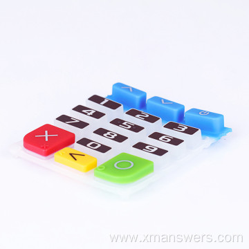 Custom silicone rubber push button pad switch button